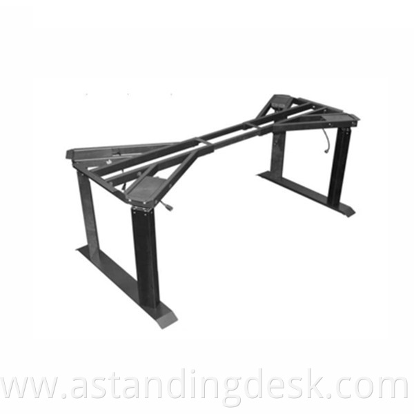 Four-legs tringle electrical adjustable height desk